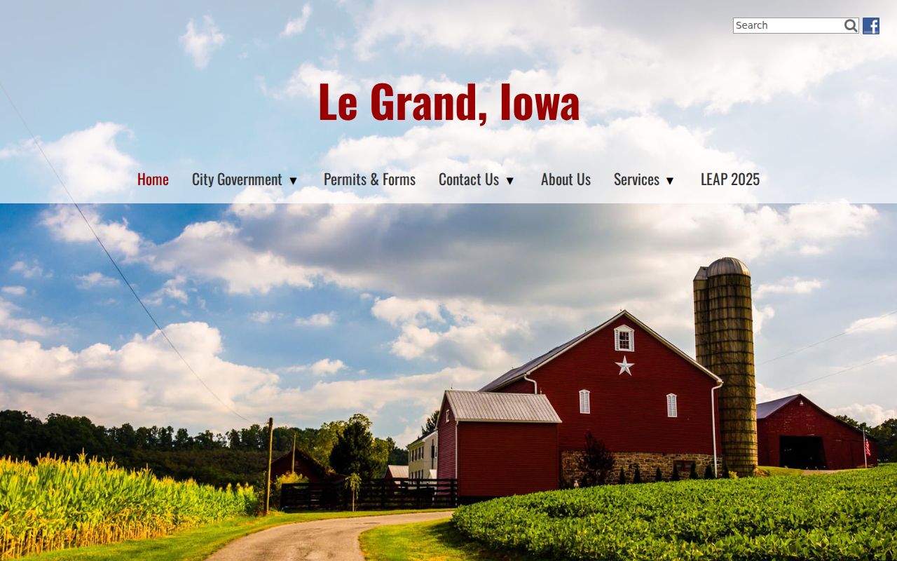 Official Le Grand city service information for Le Grand warrant routing